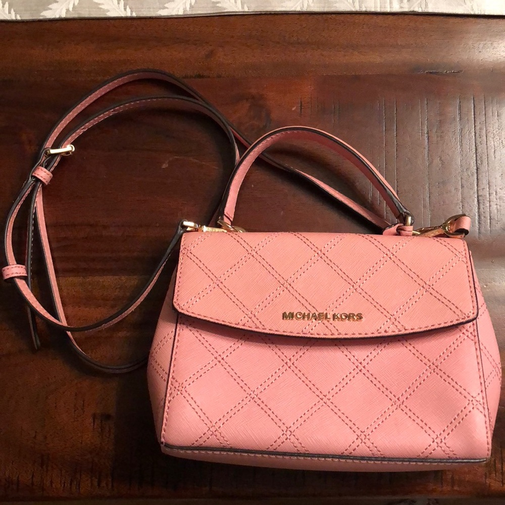 Pink Michael Kors Cross Body Purse